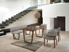 Modrest Jordan Modern Walnut & Grey Dining Set / VGMAJORDAN-SET-1
