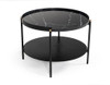 Modrest Randal Modern Round Black Metal Coffee Table / VGLBCOMP-CF60-02