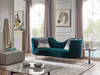 Divani Casa Loretta Modern Green Velvet Sofa / VGMB-1861-GRN