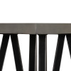 Modrest Richmond Modern Concrete & Black Metal End Table / VGLBLENO-LT50-01