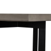 Modrest Sharon Modern Concrete & Black Metal Dining Table / VGLBOWEN-DT200-01