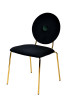 Modrest Justine Modern Black & Green Velvet Dining Chair / VGFHFDC8045-BLKGRN