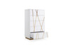 Modrest Nixa Modern White & Gold Chest / VGVCJ1909-5H-WHT