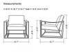 Modrest Larson Modern White Leatherette Accent Chair / VGRH-RHS-AC-205-WHT-STL