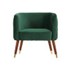 Modrest Bethel Modern Green Velvet Accent Chair / VGRH-RHS-AC-502-B-GRN