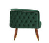 Modrest Bethel Modern Green Velvet Accent Chair / VGRH-RHS-AC-502-B-GRN