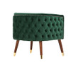 Modrest Bethel Modern Green Velvet Accent Chair / VGRH-RHS-AC-502-B-GRN