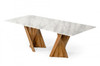 Modrest Cadence - Modern Walnut & Marble Dining Table / VGCSDT-1571-MRB