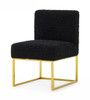 Modrest Garvin - Glam Black + Gold Fabric Accent Chair (Set of 2) / VGODZW-998