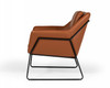 Modrest Jennifer - Industrial Brown Eco-Leather Accent Chair / VGBNEC-090-BRN