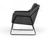 Modrest Jennifer - Industrial Dark Grey Eco-Leather Accent Chair / VGBNEC-090-DKGRY