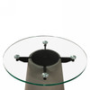 Nova Domus Essex - Contemporary Concrete, Metal and Glass Coffee Table / VGLBVIG-CF90