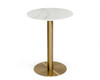 Modrest Fairway - Glam White Marble and Brushed Gold Bar Table / VGEUMC-6931BT