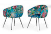 Modrest Roxann - Contemporary Floral Velvet Dining Chair / VGEUMC-9292CH-A