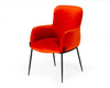 Modrest Frisco - Mid-Century Orange Velvet dining Chair / VGEUMC-9577CH-A