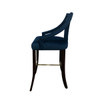 Modrest Kimball - Glam Blue Velvet Bar Stool / VGUIHERSA