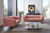 Divani Casa Aiken - Modern Salmon Velvet Loveseat / VGMB-1960-L