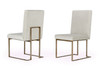 Modrest Fowler - Modern Grey Velvet Dining Chair Set of 2 / VGVCB8866-GRY