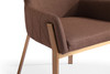 Modrest Robin - Modern Brown & Brass Dining Chair / VGVCB8366-BRN-DC