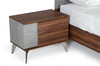 Nova Domus Palermo - Modern Italian Faux Concrete & Walnut Nightstand / VGACPALERMO-WAL-NS