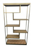 Modrest Jessica - Modern Oak & Brass Bookshelf / VGGMBK-1179-SHELF