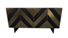 Modrest Perret - Glam Black Ash & Brushed Brass Modern Buffet / VGGMW-1330A-BUFF