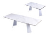 Modrest Encanto - Modern White Ceramic Dining Table / VGNS8762-DT