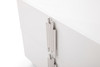Modrest Token - Modern White & Stainless Steel Nightstand / VGVCN815-WHITE-NS