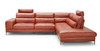 Divani Casa Kudos - Modern Cognac RAF Chaise Sectional Sofa / VGKK5309-RAF-SECT