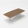 Modrest Gilroy - Modern Walnut & Stainless Steel Dining Table / VGBBMI2003T-WAL-DT