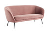 Divani Casa Koeing - Modern Coral Fabric Sofa / VGHCJYM2008-CRL