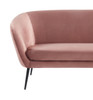 Divani Casa Koeing - Modern Coral Fabric Sofa / VGHCJYM2008-CRL