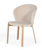 Modrest Nadia - Modern Beige Velvet & Rosegold Dining Chair (Set of 2) / VGVCB209-BEI