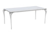 Modrest Vince - Modern Faux Marble & Stainless Steel Dining Table / VGZAT107-DT-1