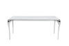 Modrest Vince - Modern Faux Marble & Stainless Steel Dining Table / VGZAT107-DT-1