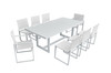 Renava Wake - Modern White Outdoor Dining Table / VGGEMONTALK-CH-WHT-1