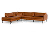Divani Casa Sherry - Modern Cognac Leather Left Facing Sectional Sofa / VGKKKF.1061Z-CGN-LAF-SECT