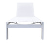 Renava Kayak - Modern White Outdoor Chaise Lounge / VGGERHAEGEAN-GRY