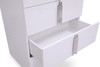 Modrest Token - Modern Glossy White & Stainless Steel Chest / VGVCJ815-5H-WHT-3-3