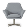 Divani Casa Elvin - Modern Grey Fabric Swivel Lounge Chair / VGKKA-832-GRY-3