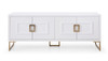 Modrest Leah - Contemporary White High Gloss & Champagne Gold Buffet / VGVCG9111-WHT-BUF