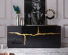 Modrest Aspen - Modern High Gloss Black & Gold Buffet / VGVCG1808-BLK