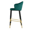 Modrest Adak - Modern Glam Green with Black & Gold Barstool / VGEUMC-9701CH-BS