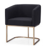 Modrest Yukon - Modern Black & Antique Brass Dining Chair / VGVCB8362-BC-DC