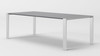 Modrest Fauna - Modern Elm Grey & Stainless Steel Chrome Dining Table / VGBBBN-2T-GREY-DT