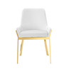 Modrest Ganon - Modern White & Gold Dining Chair / VGGAGA-6736CH-WHT-GLD-DC