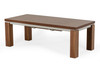 Modrest Maxi - Modern Walnut & Stainless Steel Dining Table / VGGU677XT-WAL-DT