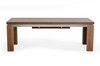 Modrest Maxi - Modern Walnut & Stainless Steel Dining Table / VGGU677XT-WAL-DT