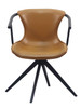 Modrest Maureen - Modern Camel & Black Dining Chair / VGHR3571-CML-DC