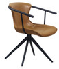 Modrest Maureen - Modern Camel & Black Dining Chair / VGHR3571-CML-DC